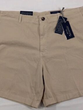 Vineyard Vines 7" Island Short Solid Chino‎ Cotton Size 34 Stone Khaki NWT